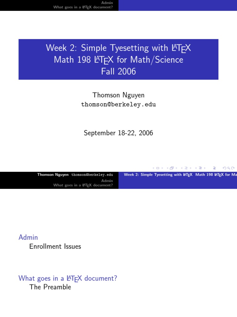 LATEX Document Structure Guide | PDF | Computer Programming | Written ...