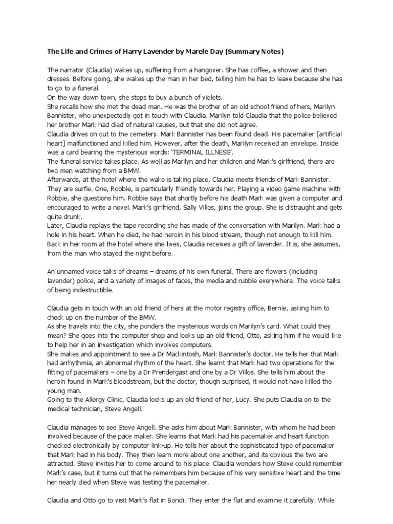 Harry lavender essay notes 03 image