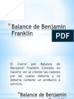 Balance de Benjamín Franklin