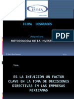 1 La Intuición Como Factor Decisor en La Toma