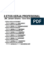 8 Etos Kerja Profesional