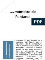 Termómetro de Pentano