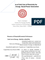 Unit Cost Estimation Renewable Energy Power Plants