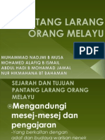 Pantang Larang Orang Melayu