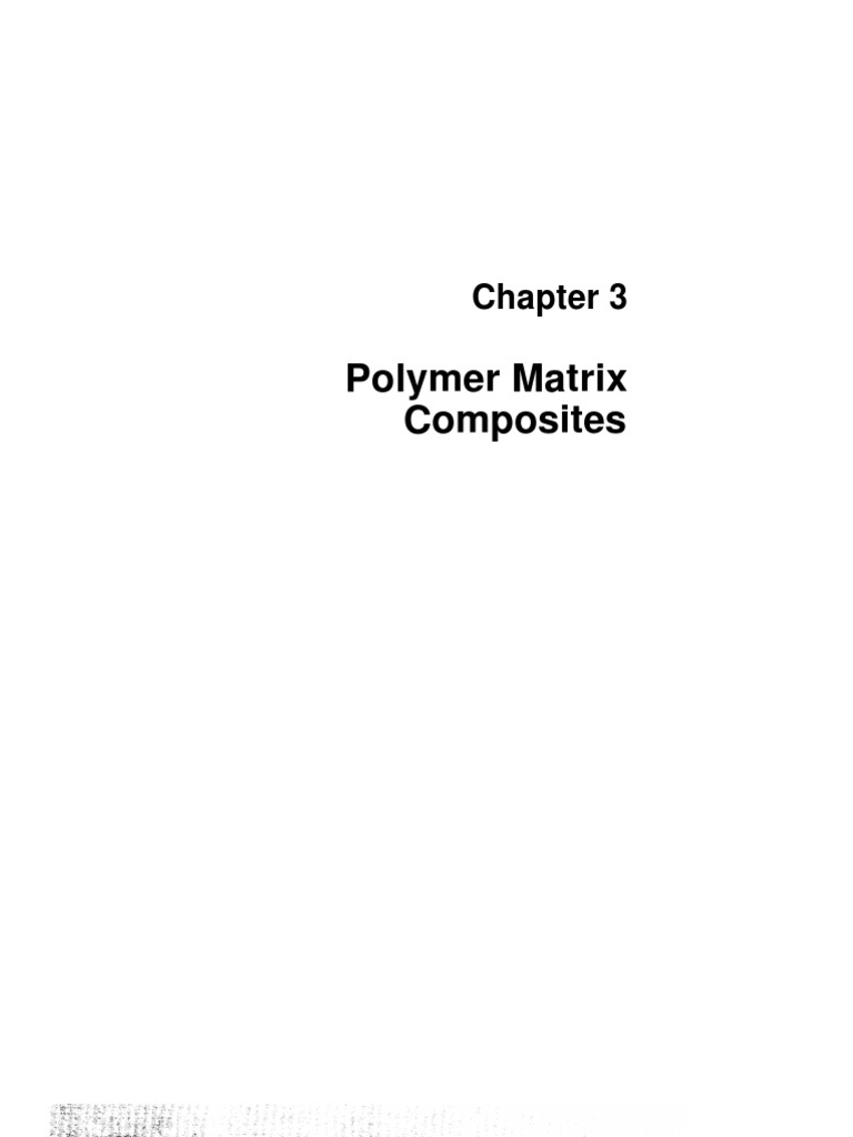 Polymer Matrix Composites PDF Composite Material Fiberglass