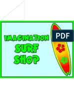 Imagination Surf Shop Sign - Pretend Play