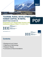 Tourism, Rural Development and Human Capital in Nepal: Martina Shakya Martina Shakya