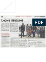 L'école Inaugurée (Vendredi 3 Mai) PDF