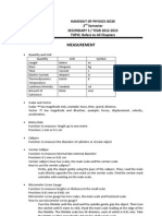 Handout For Physics IGCSE