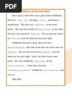 ESL Mad Libs - Goldilocks