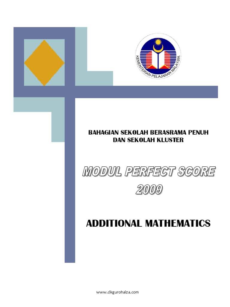 SPM Additional Mathematics Study Guide | PDF | Trigonometric Functions ...