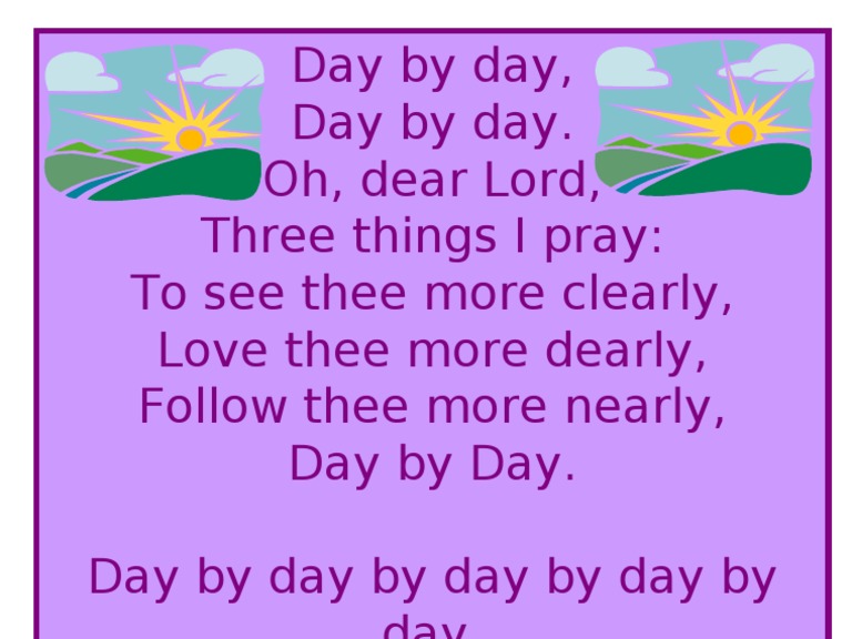 Hymn - Day by Day | PDF