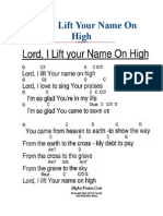 hymn - Lord i Lift Your Name on High Sheet Music (Chords)