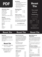 Download Roast Tin - The Menu by Alix K Work SN141366717 doc pdf