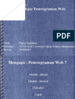 Cara Cepat Belajar Pemrograman Web