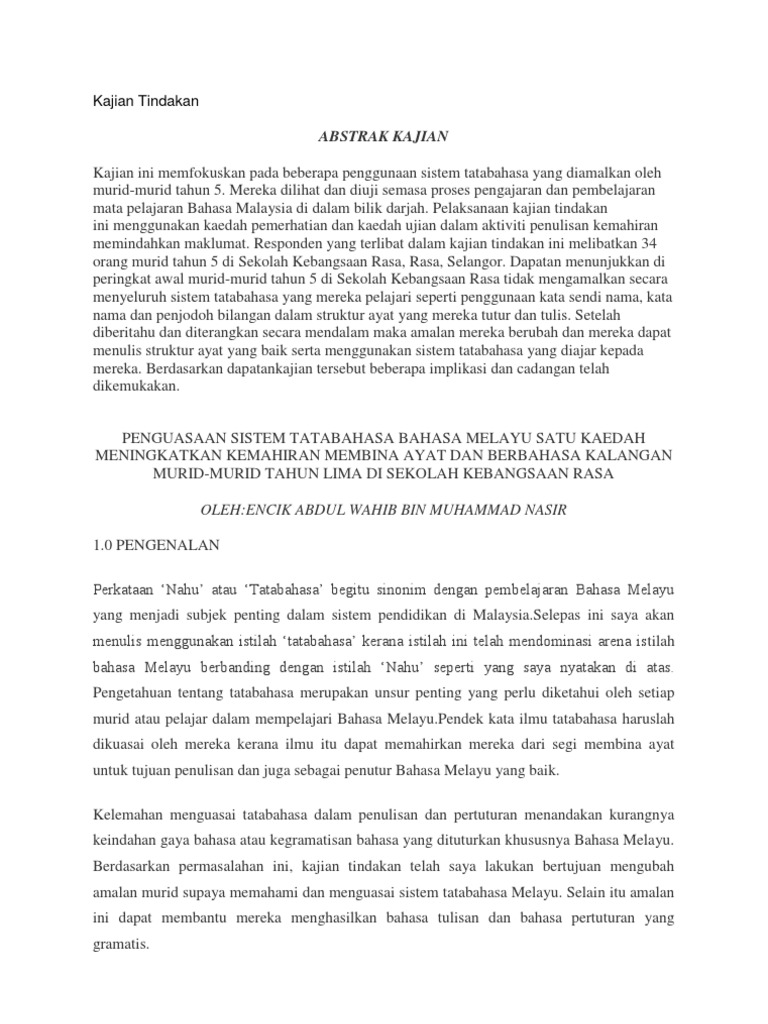 Kajian Tindakan Pdf
