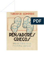 Theodor Gomperz - Pensadores Griegos Libro 1