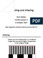 2007.10.02 CS248-03 Sampling and Aliasing