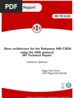 1186 Slave Architecture For The Robonova MR C3024 Using The HMI Protocol IRI Technical Report