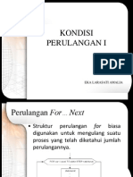 KONDISI PERULANGAN 1