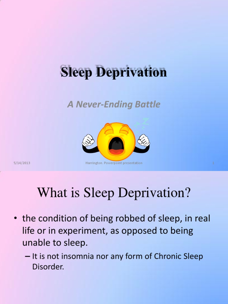 powerpoint presentation on sleep deprivation
