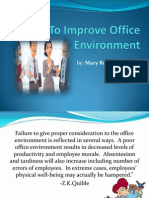 How to Improve Office Environment