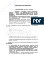 Preguntas de Gestion Empresarial