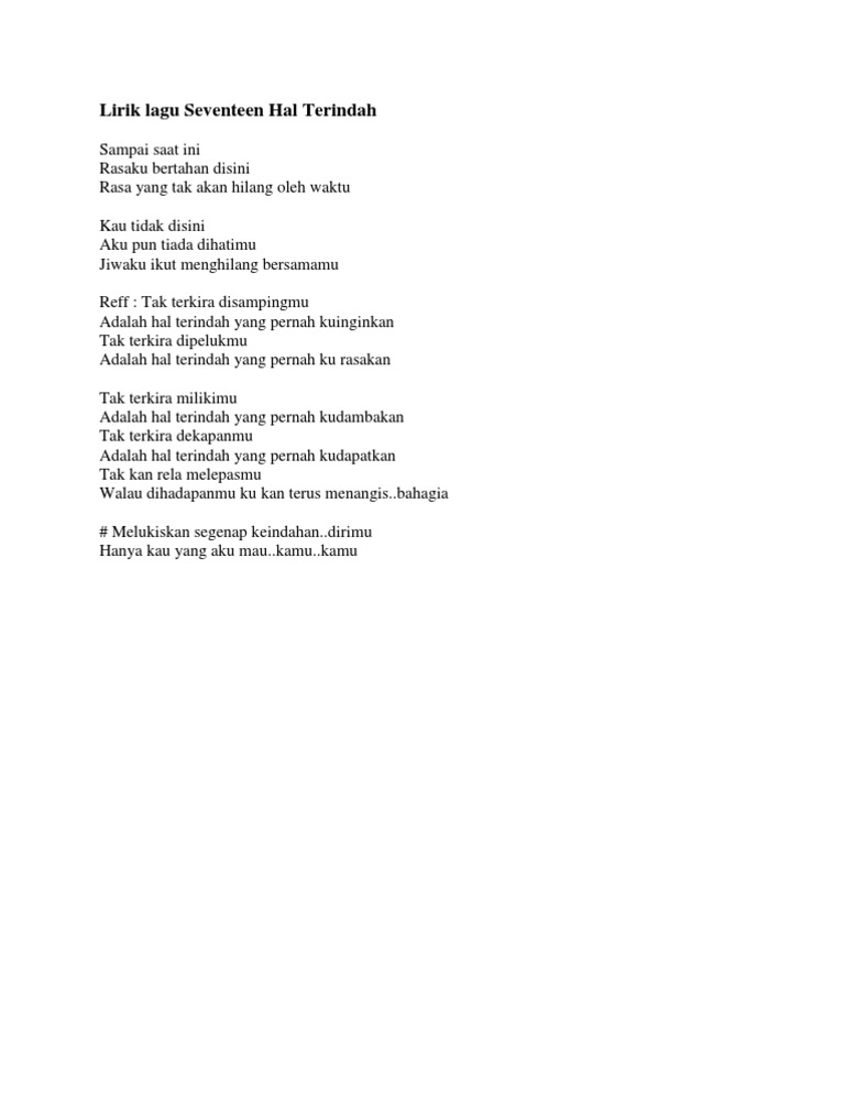 Lirik Lagu Tak Akan Pernah Hilang Rasaku