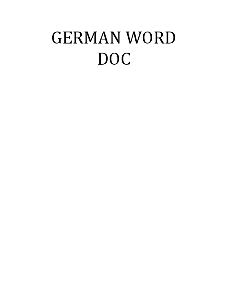 German | PDF | Foreign Language Studies