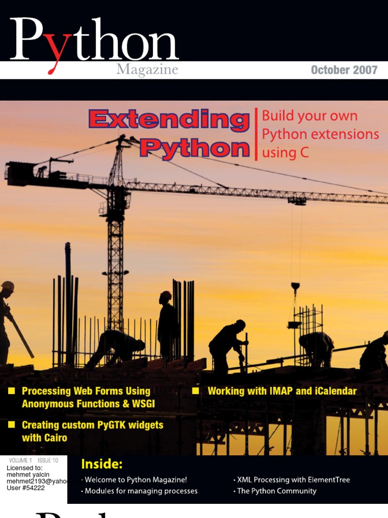 Python Magazine | Volume 1 - Issue 10 | System Software | Software ...