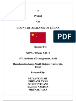 Country Analysis of China