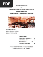 Download feasibility report on restaurant by priyank shah SN14142906 doc pdf