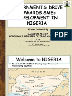 Government's Drive Towards Smes Development in Nigeria