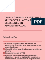 Teoria General de Sistemas Aplicados A La Toma