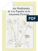 Plantas Medicinales Instituto de Investigacion de La Amazonia Peruana