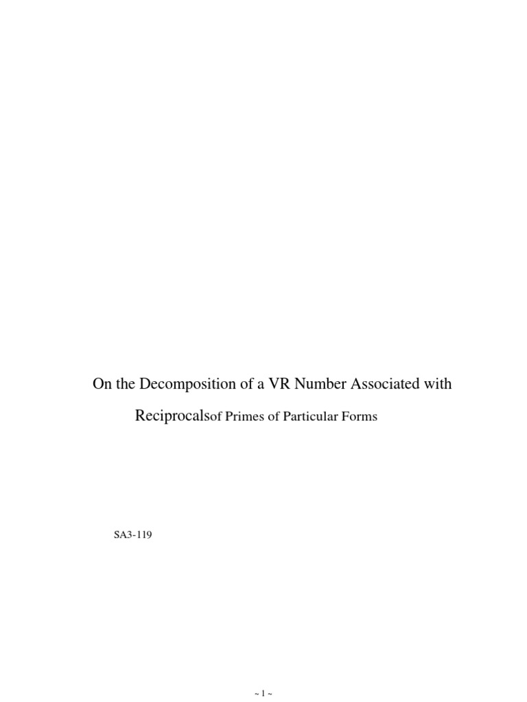 有关循环小数的趣味数学题| PDF