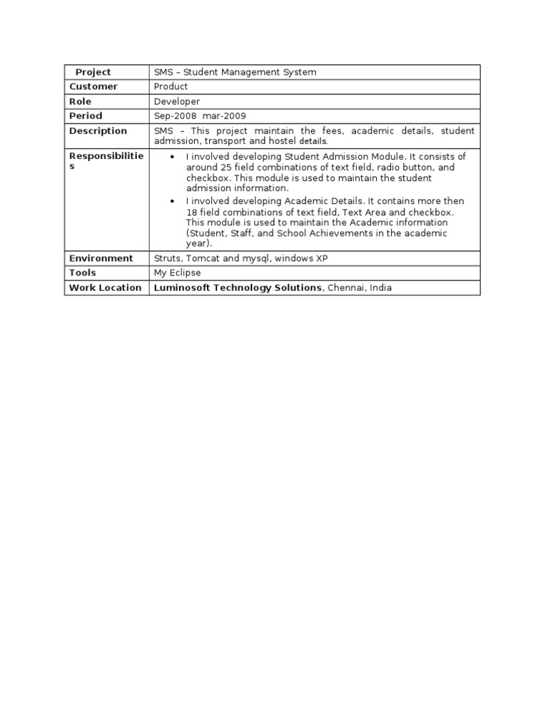 Student Management System Development | PDF | Business | Computers
