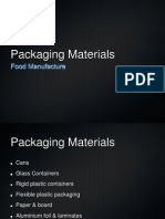 Packaging Materials: Food Manufacture