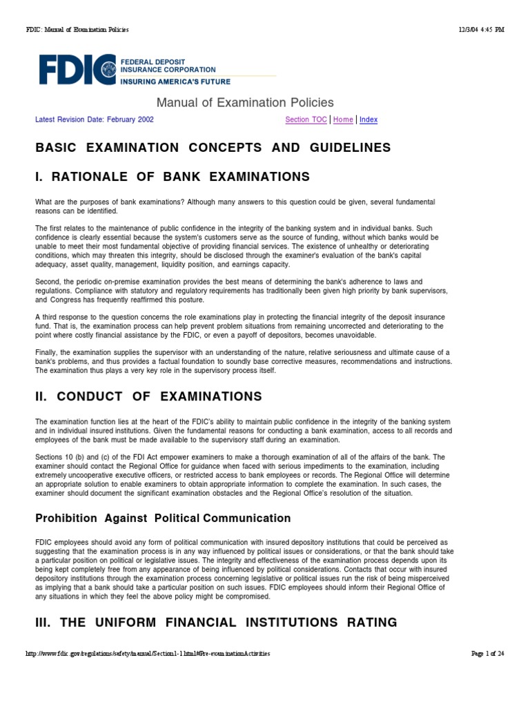 F Dic Manual Examination | PDF | Finance & Money Management