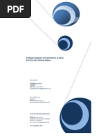 Foreign Direct Investments & Real Estate Sector