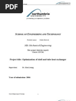 Optimization of Shell and Tube Heat Exchanger