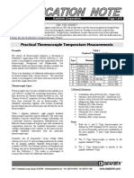 Practical Thermocouple Temperature Measurements