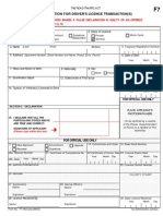 Application For Driver'S Licence Transaction (S) : INSTRUCTION: Complete Boxes 1 To 16