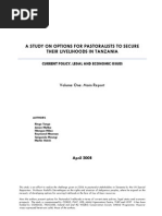 Download A Study on Options for Pastoralists to Secure their Livelihoods in Tanzania Current Policy Legal and Economic Issues by Martin Walsh SN14146287 doc pdf