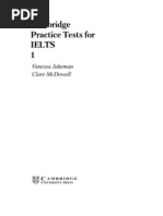 Cambridge Practice Tests For Ielts 1: Vanessa Jakeman Clare Mcdowell