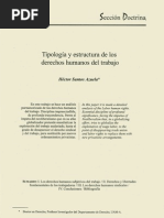Tipologia y Estructura de Los Derecho Humanos de Trabajo