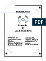 Project Work: Impacts Load-Shedding