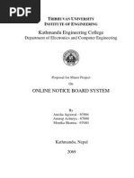Download Project Proposal on online notice board by Ayush Shrestha SN141468383 doc pdf