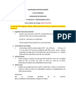 CICLOS TÉRMICOS ASIGNACIÓN DE EJERCICIOS DE MEZCLAS Y TERMOQUÍMICA