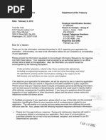 Download IRS Letter for True the Vote Requesting Further Information - 2-8-2012 by True The Vote SN141470874 doc pdf